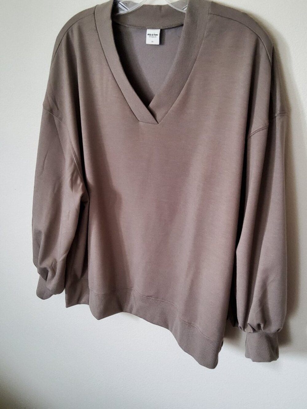 Ebb and Flow Athleisure Sweatshirt Plus size 1X